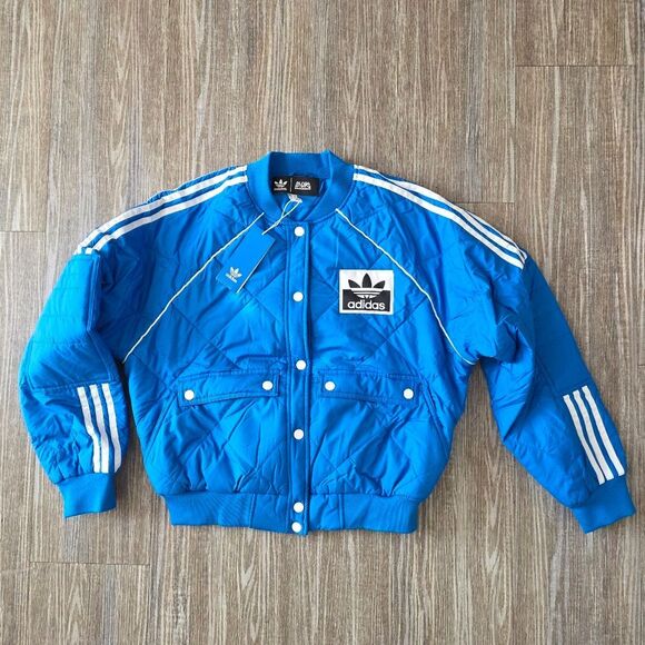 Adidas Olivia OBlanc Kendall Jenner Quilted Track Top Bomber Jacket Women's S LE - Picture 2 of 11